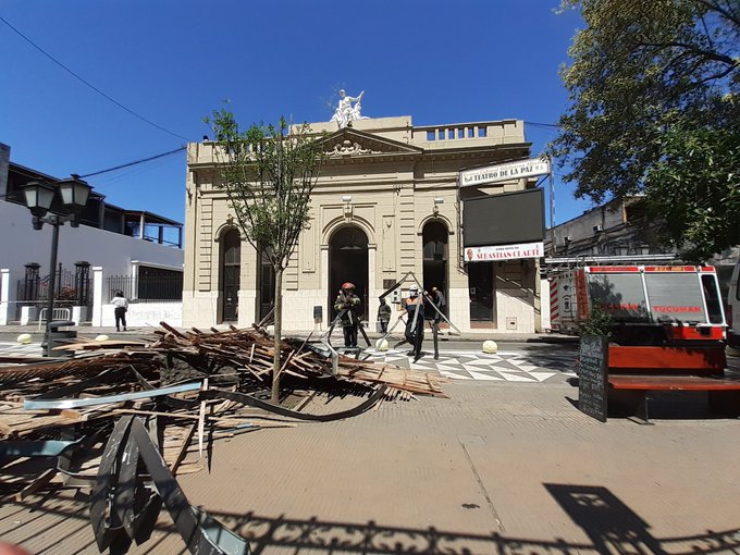 Fotos En Las Redes As Qued La Biblioteca Alberdi Tras El Derrumbe